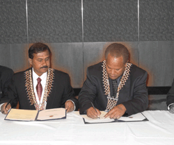 MOU with FIU - Solomon Islands  - 2010